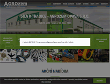 Tablet Screenshot of agrozem.cz